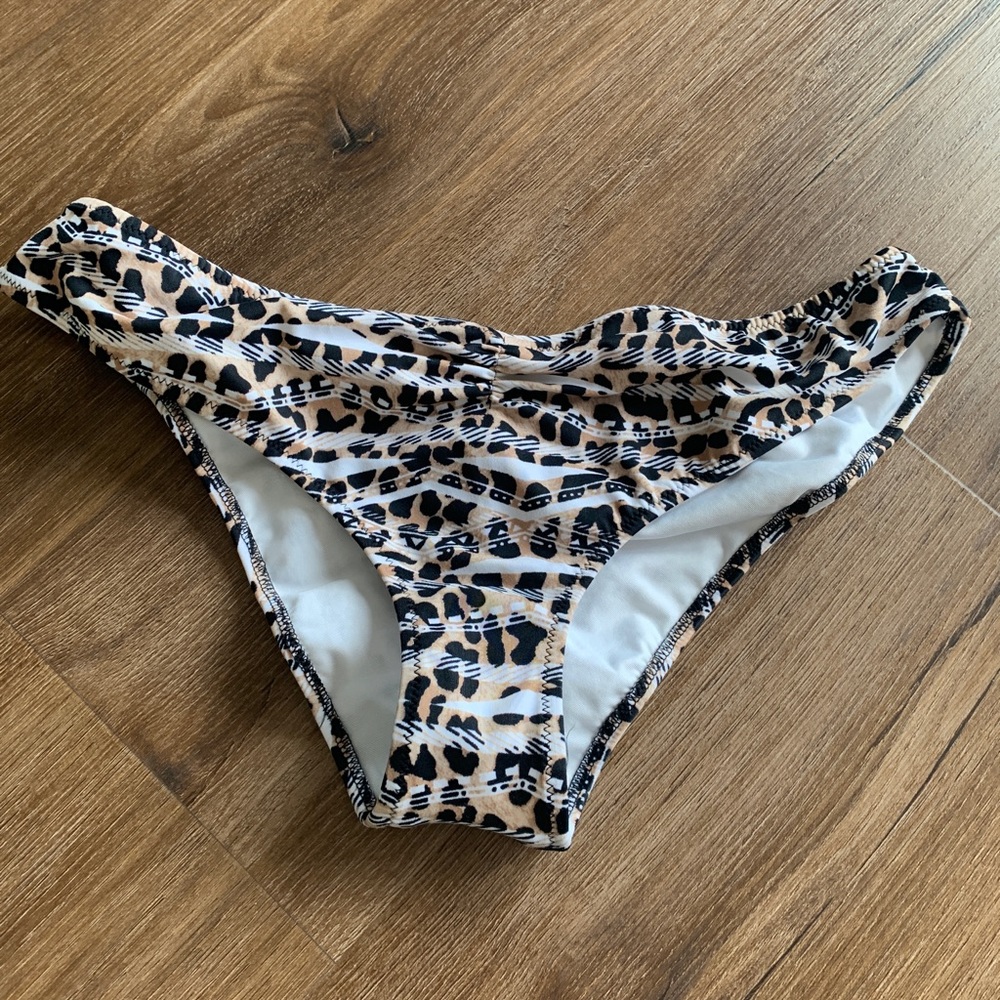 Pink leopard bottoms.